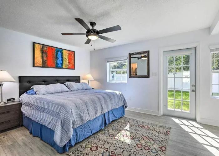 Chic Home w/ Fire Pit & Patio, Walk to Lake!