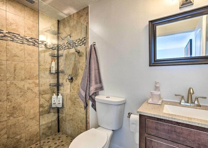 Chic Home w/ Fire Pit & Patio, Walk to Lake!