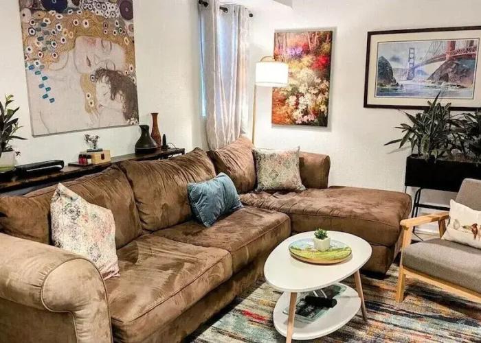 Coast PalmTree Yard 2BR Block from Beach