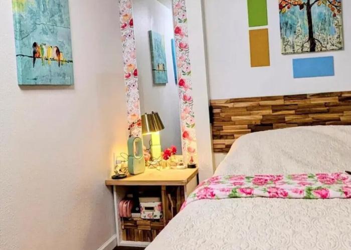 Coast PalmTree Yard 2BR Block from Beach