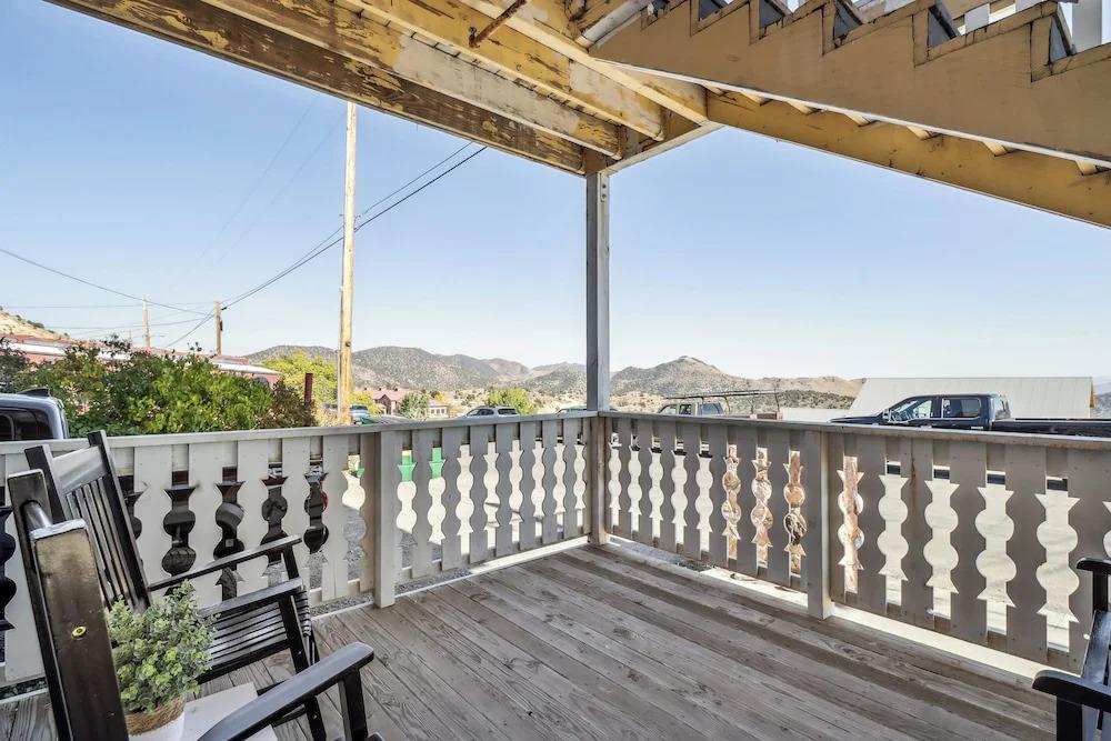 Mountain-view Deck: Stylish Virginia City Apt!