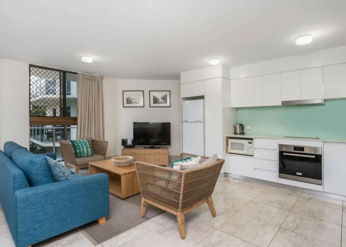 Bayview Beachfront Apartments, in town right on the beach