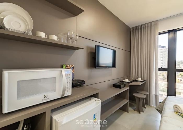 MHFA Studios em Prédio Luxuoso Vista Mar
