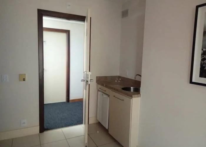 Flat pé na areia com vista internet e ar