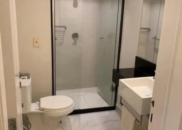 Flat pé na areia com vista internet e ar