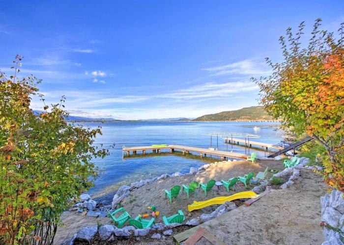 ~14 Mi to Schweitzer Mtn: Lakefront Home