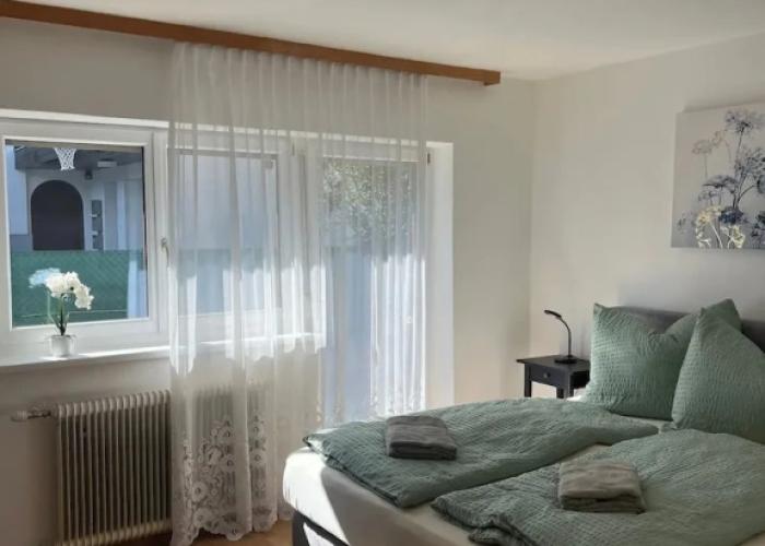 Apartment mit Gartenblick