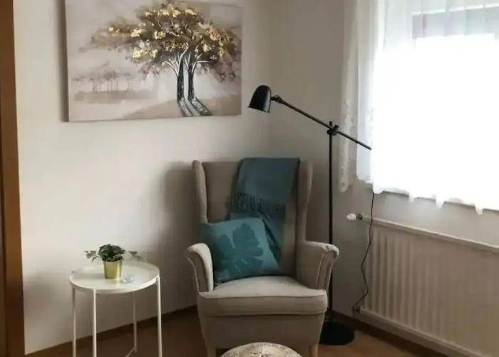 Apartment mit Gartenblick