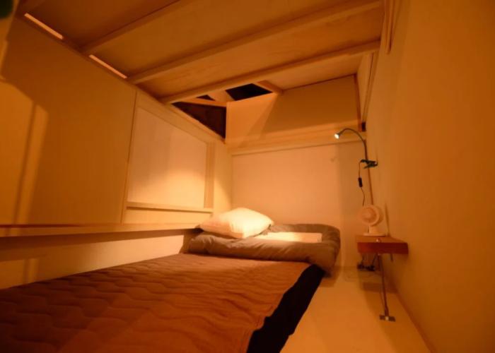 Taketa station hostel cue