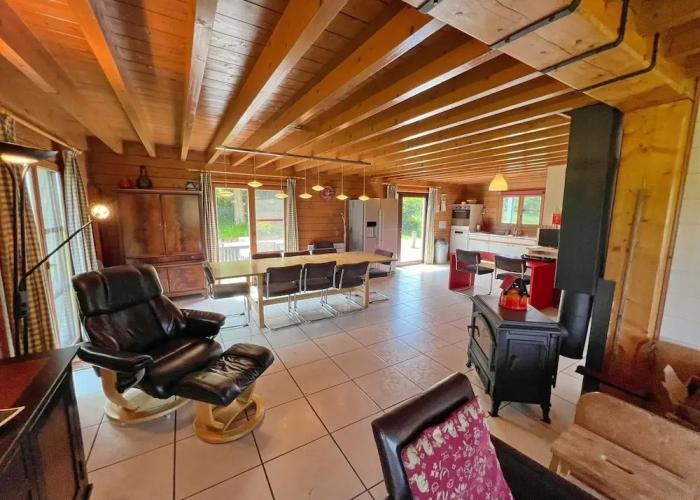 Chalet Just Outside Hampteau Offering Magnificent Views Across the Ourthe Valley