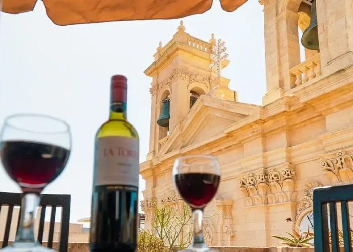 A Pretty Duplex Apartment in a Gozo Village Square