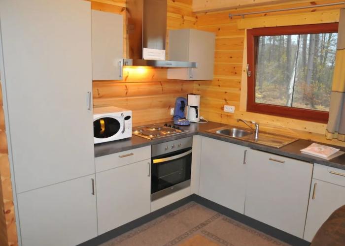 Modern Chalet With Stove Located in the Forest