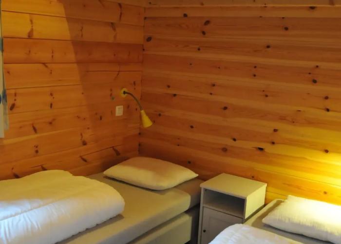 Modern Chalet With Stove Located in the Forest