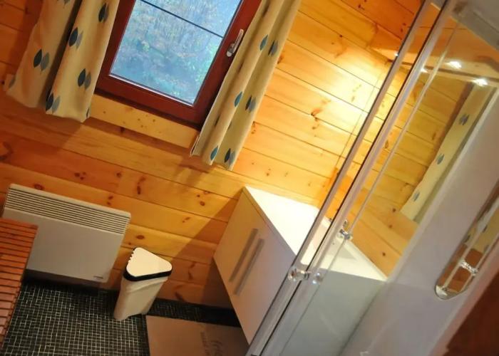Modern Chalet With Stove Located in the Forest
