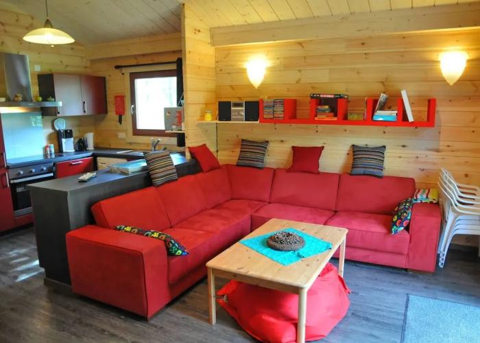 Wooden Chalet With Wood Burning Stove