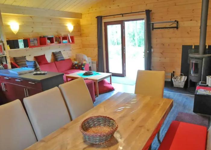 Wooden Chalet With Wood Burning Stove