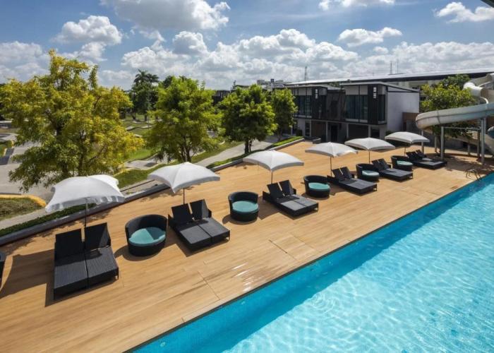 The VELO'S hotel and BMX Pump Track