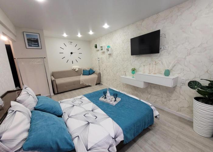 s velikolepnym vidom na gory Flat