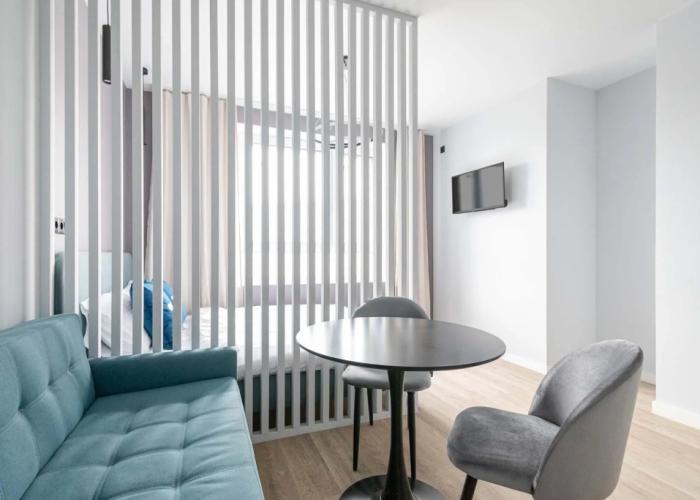 In an apartment on Nikitina Street