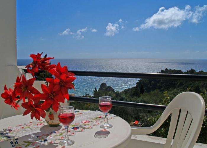 Studio Apartments Swimming Pool and sea View on Pelekas Beach