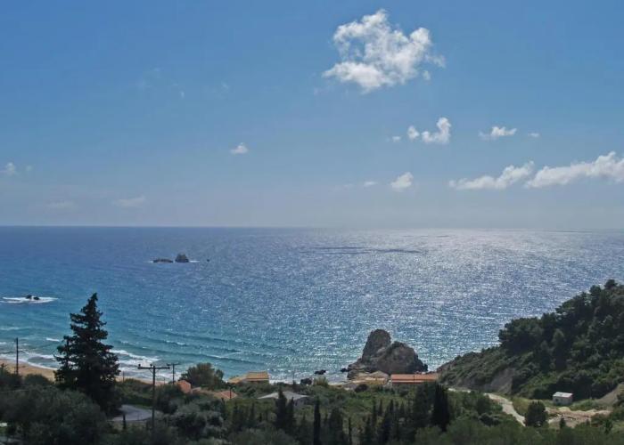Studio Apartments With Large Swimming Pool and Sea View at Pelekas Beach Corfu