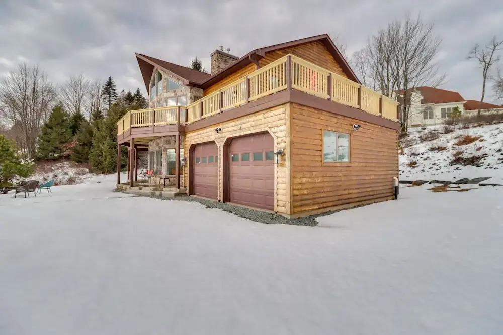 Deck & Lake View: Spacious Long Pond Home!