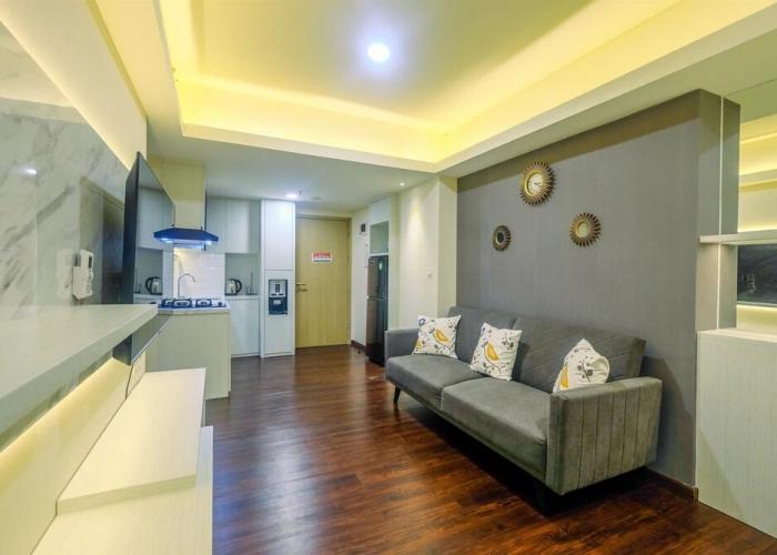 New Furnished and Minimalist 2BR + 1 Office Room at Meikarta Apartment