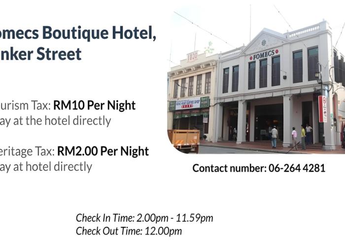 Fomecs Boutique Hotel, Jonker Street