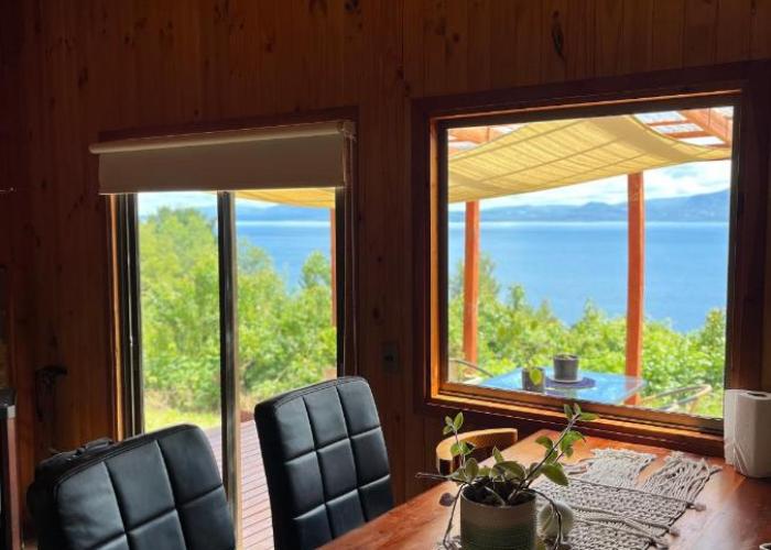 Cabañas Ayalén con vista al Lago