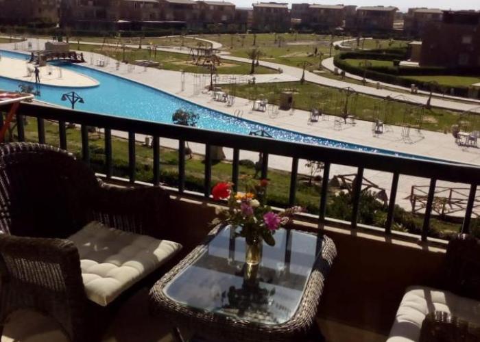 Chalet Marina Wadi Degla Families Only Pool view 2nd floor 6 adults