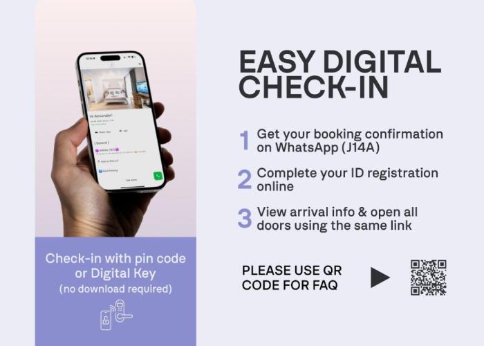 J14A I Rooms & Apartments AUTOMATED SELF CHECK-IN