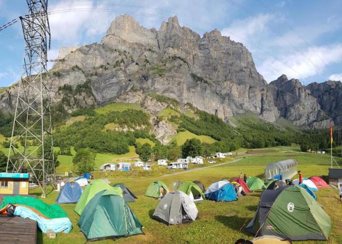Campingplatz mit Restaurant & Sportarena Leukerbad