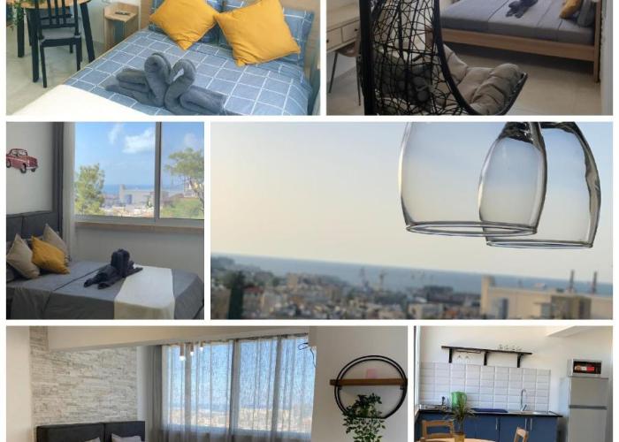 Maya New Guest House -Panoramic Sea&CityCentre View, Haifa
