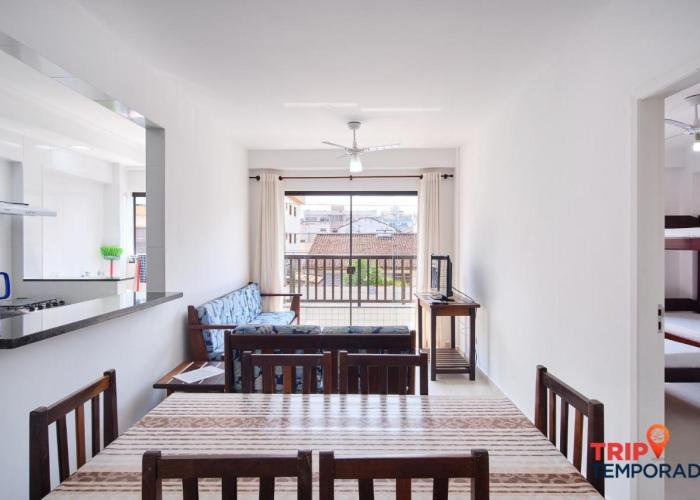 Apartamento com ar condicionado à 100 metros da praia - Edifício Ibiza