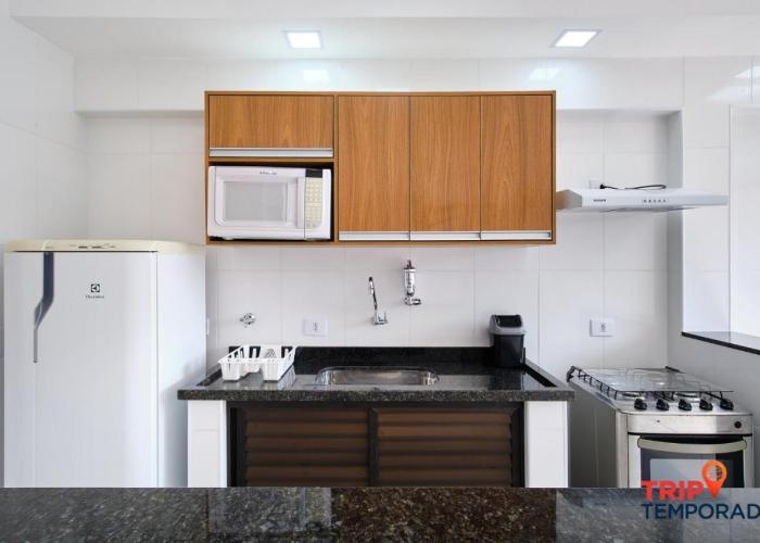 Apartamento com ar condicionado à 100 metros da praia - Edifício Ibiza