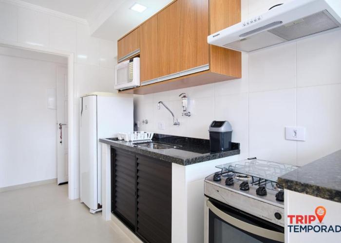 Apartamento com ar condicionado à 100 metros da praia - Edifício Ibiza