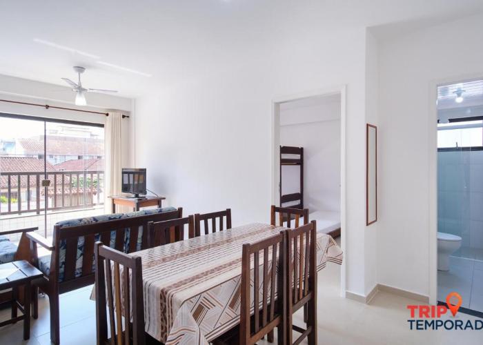 Apartamento com ar condicionado à 100 metros da praia - Edifício Ibiza