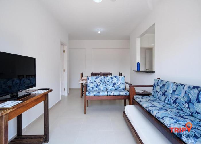 Apartamento com ar condicionado à 100 metros da praia - Edifício Ibiza