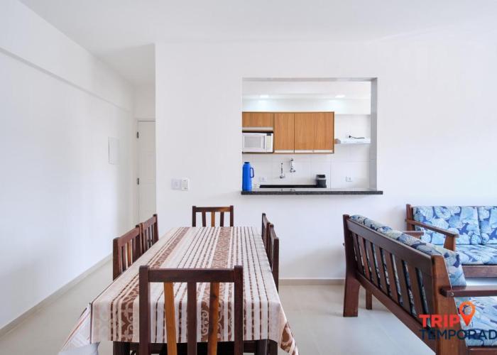 Apartamento com ar condicionado à 100 metros da praia - Edifício Ibiza