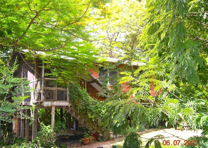 Fully equipped 2 bedroom tree top cottage, with large balcony in private garden