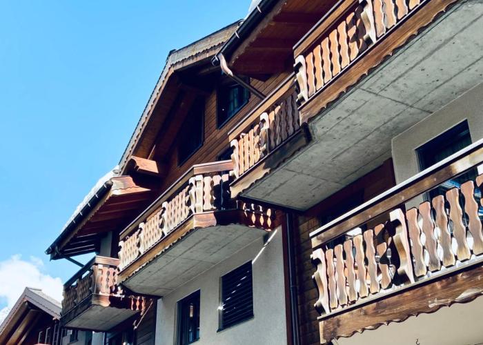 Saas-Fee renovated flat in center of the village