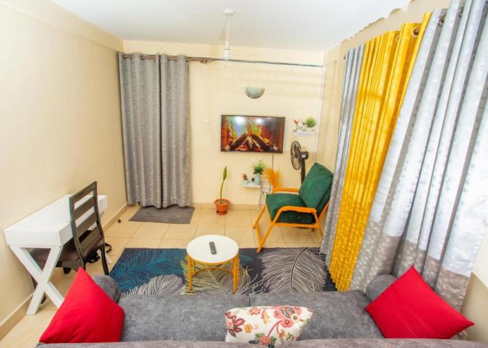 Tom Mboya Estate - Fast WI-FI, Netflix and Parking 1Br Apartment in Kisumu Town