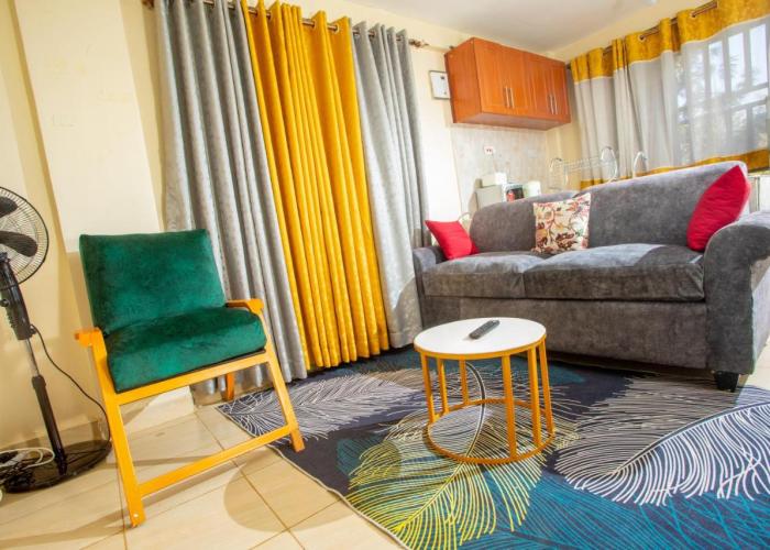 Tom Mboya Estate - Fast WI-FI, Netflix and Parking 1Br Apartment in Kisumu Town