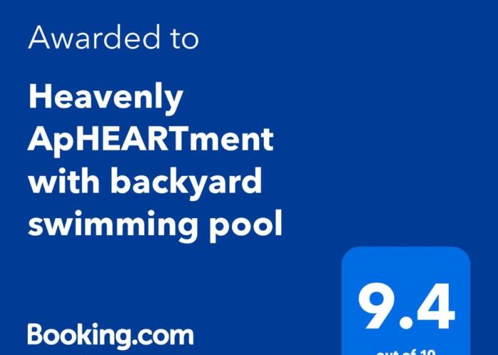 Heavenly ApHEARTment with backyard swimming pool