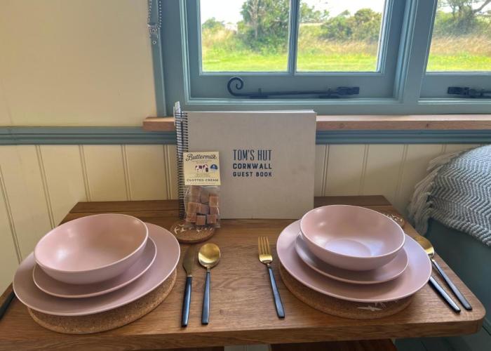Toms Hut and Robins Rest Shepherd Huts near Wadebridge