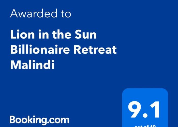 Lion in the Sun Billionaire Retreat Malindi