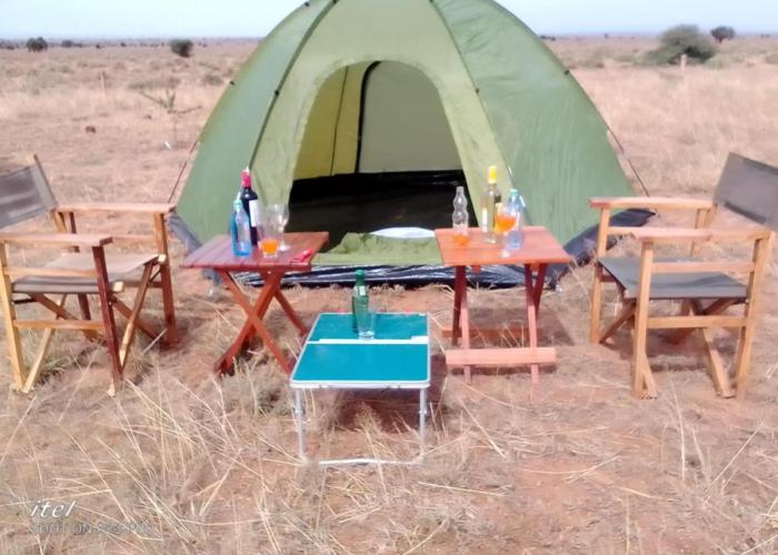 Amanya 2- Twin Pitch Tent with Mt Kili view