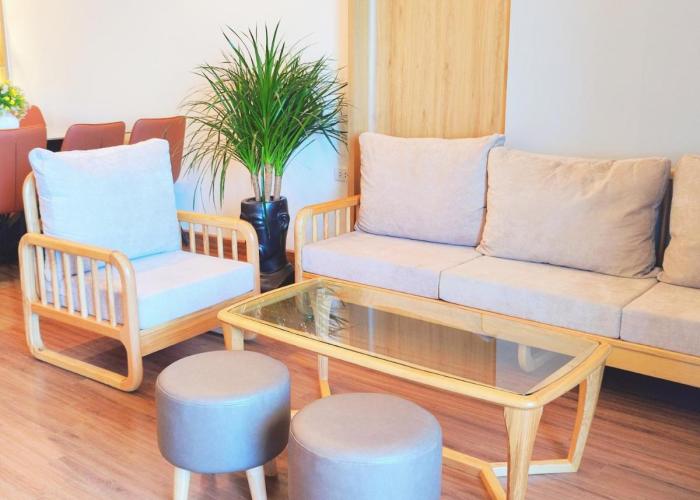 Căn hộ du lịch FLC sea tower 2 giường đôi có bồn tắm ban công view biển.Đầy đủ tiện nghi