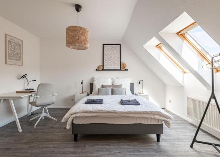 Modernes Apartment am Campus - Parken - Smart-TV - Kaffeevollautomat