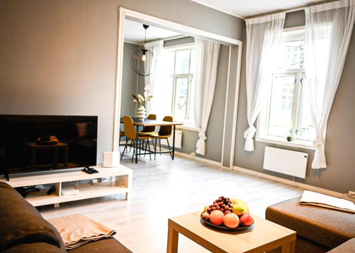 Moderne leilighet ved Solsiden i Trondheim